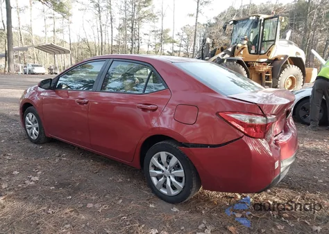 2016 Toyota Corolla Le z USA, uszkodzony, nr VIN 5YFBURHE8GP511246